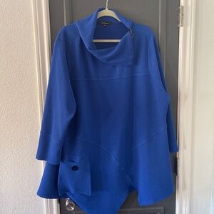 Calessa cowl zipper neck tunic